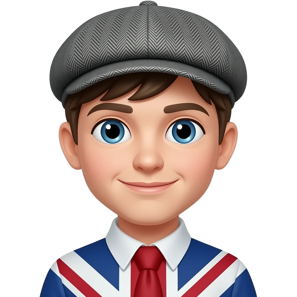 BRITISH BOY HAT FLAT CAP emoji
