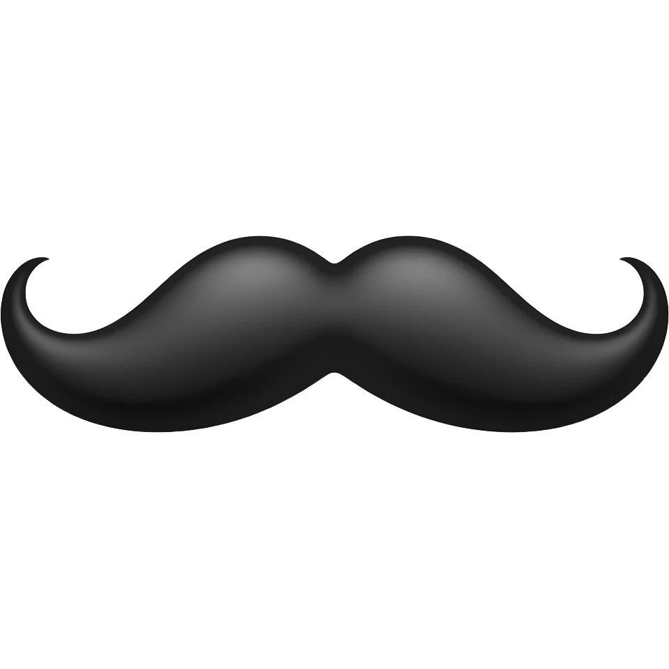 mustache emoji