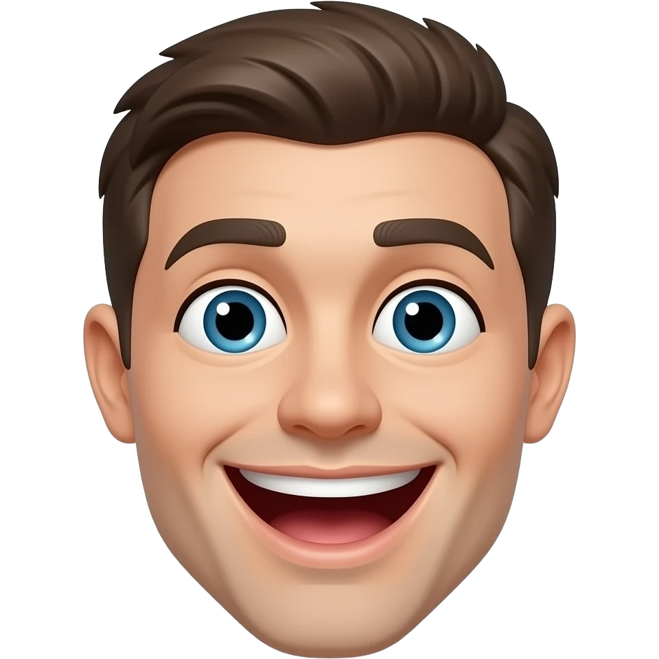 Excited face emoji