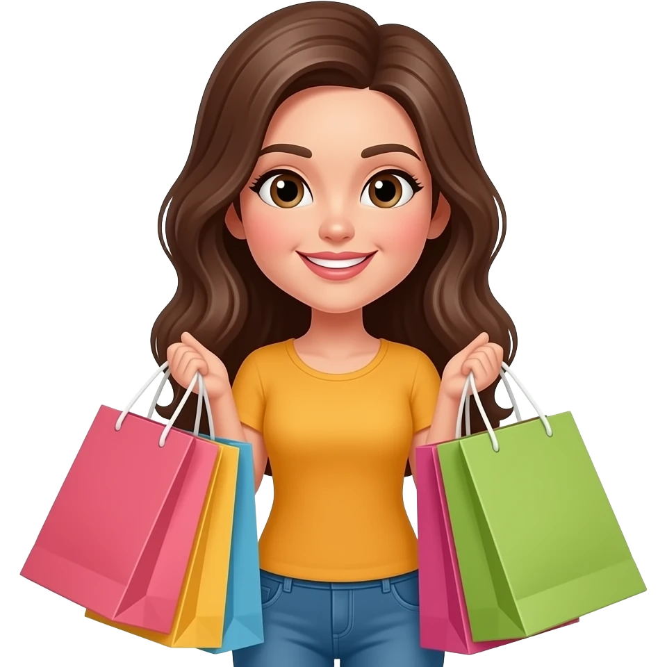 women with shopping bag emoji