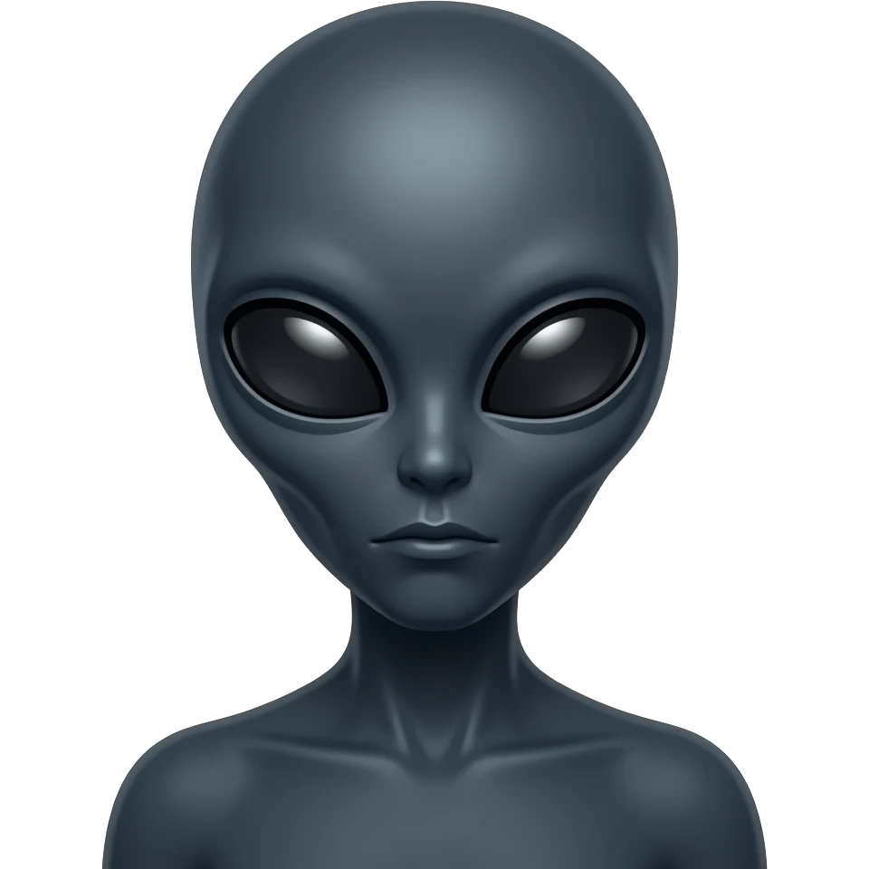 black alien emoji