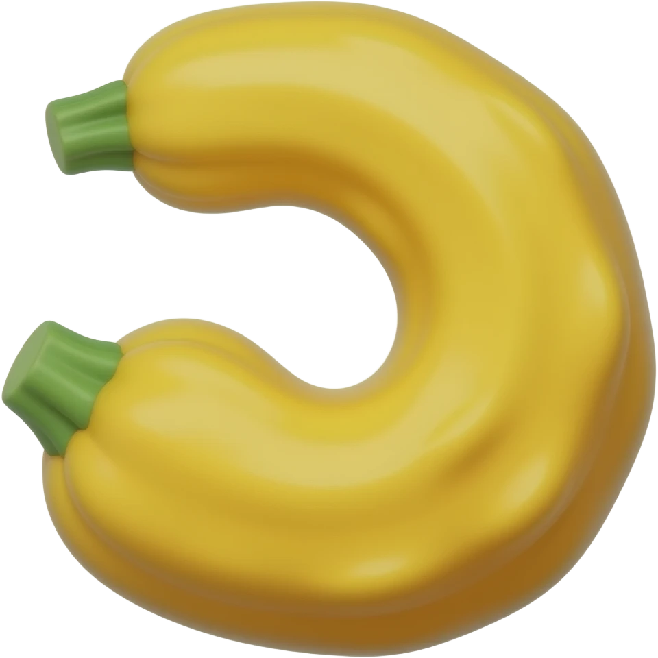 yellow crooked squash emoji