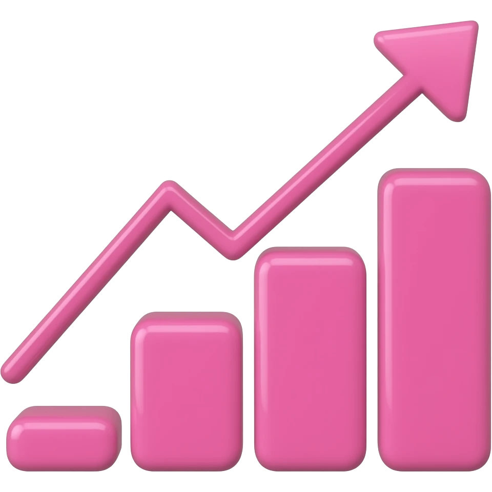 falling graph pink emoji