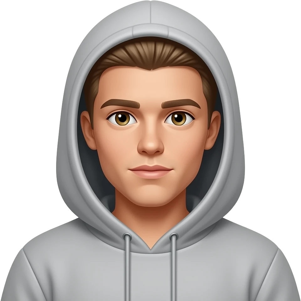 Bieber in hoodie emoji