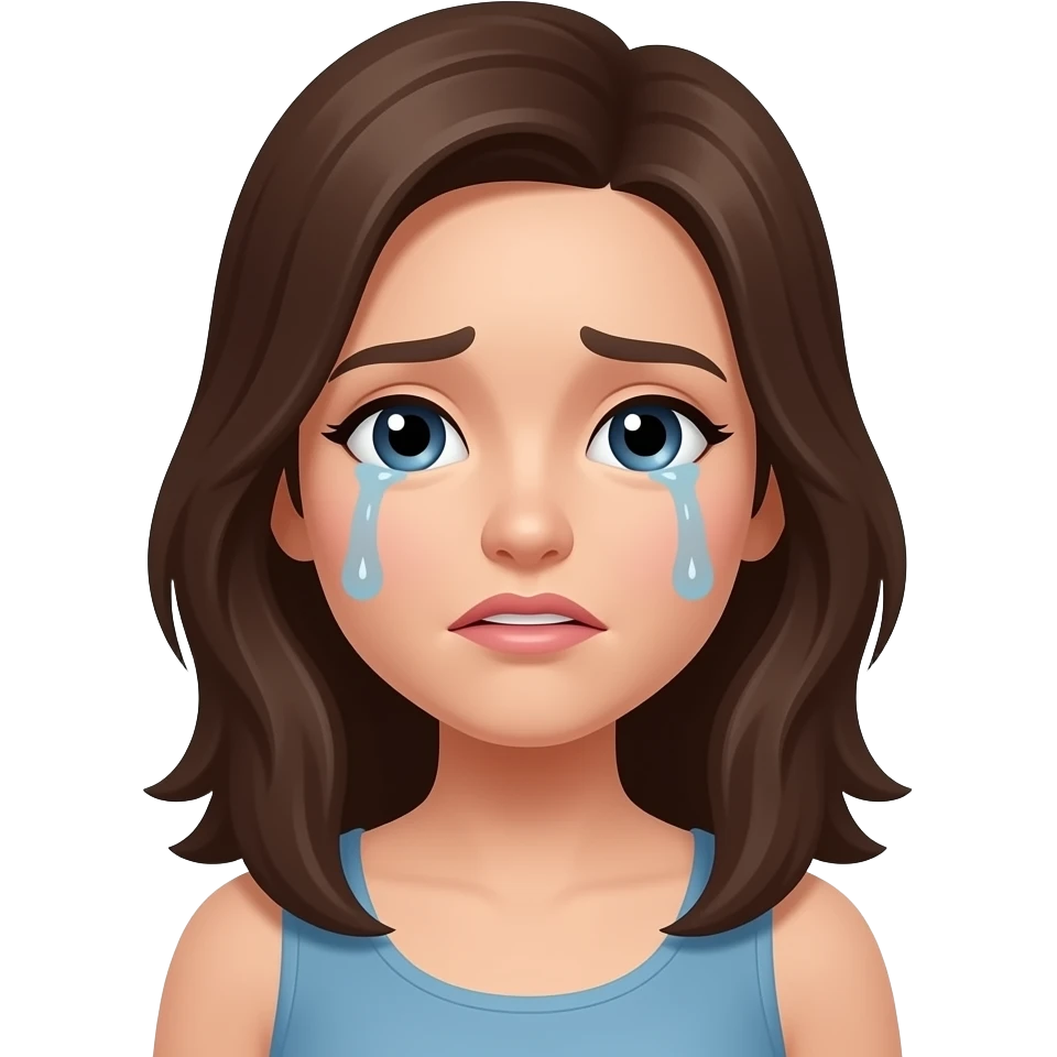 mulher chorando emoji