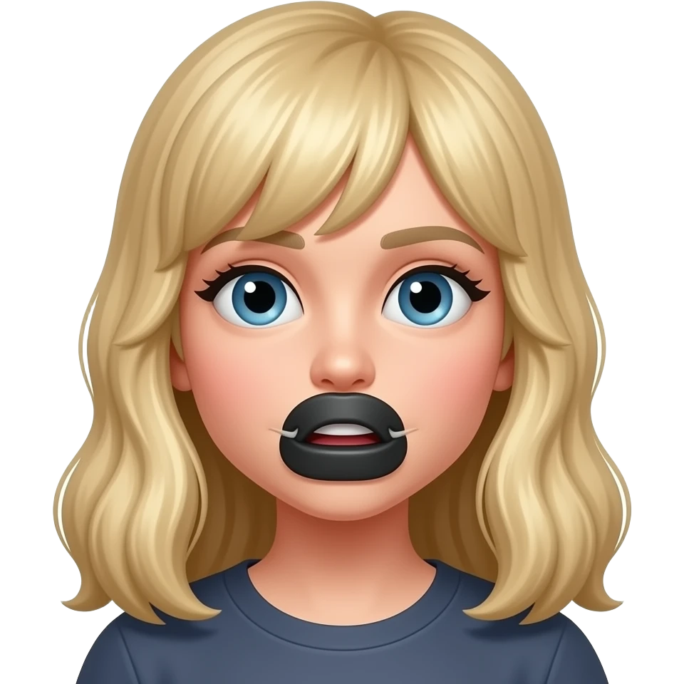 Sissy with gag in mouth emoji
