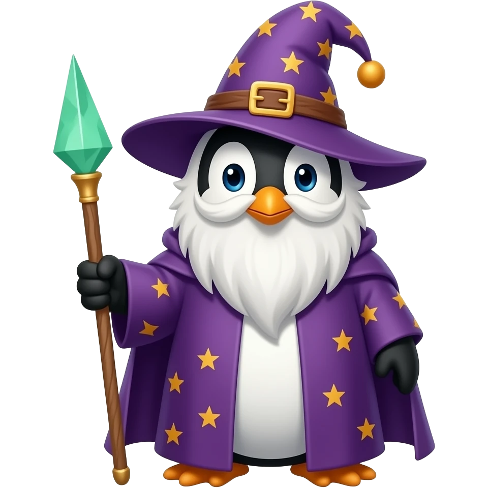 Penguin Wizard emoji