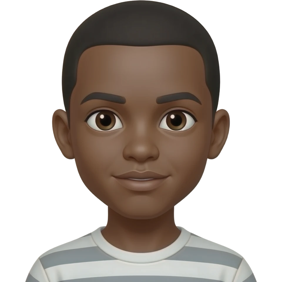 Head of a black boy, a ghetto emoji