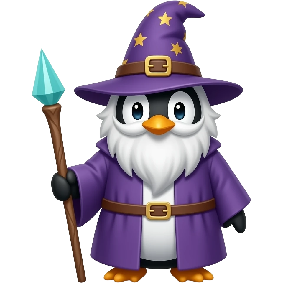 Penguin Wizard emoji