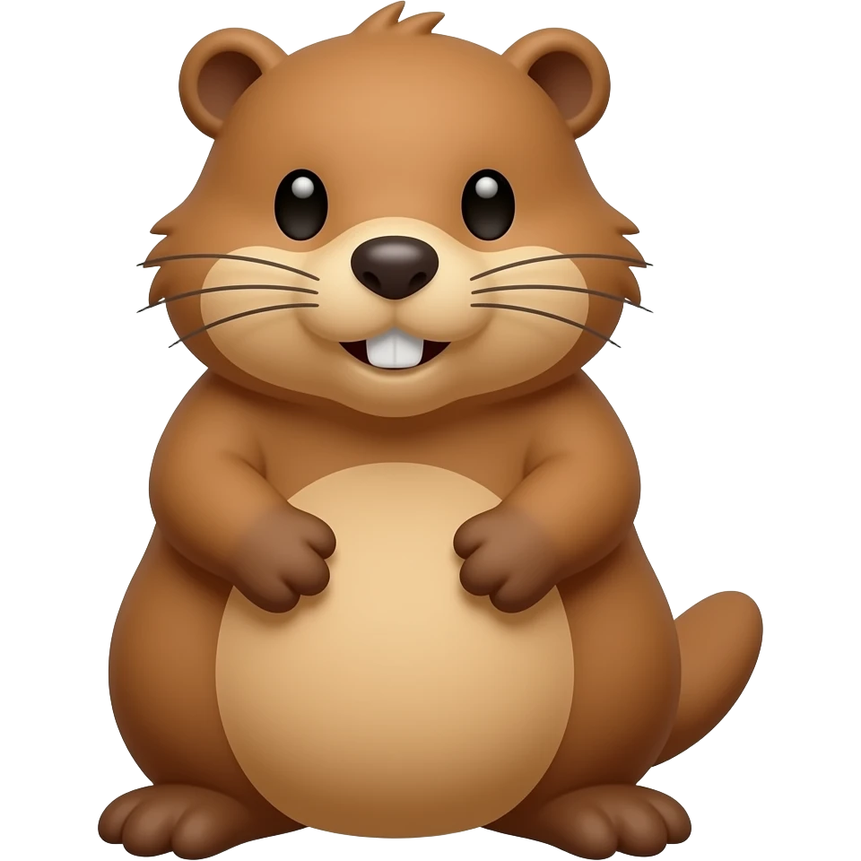 a beaver emoji