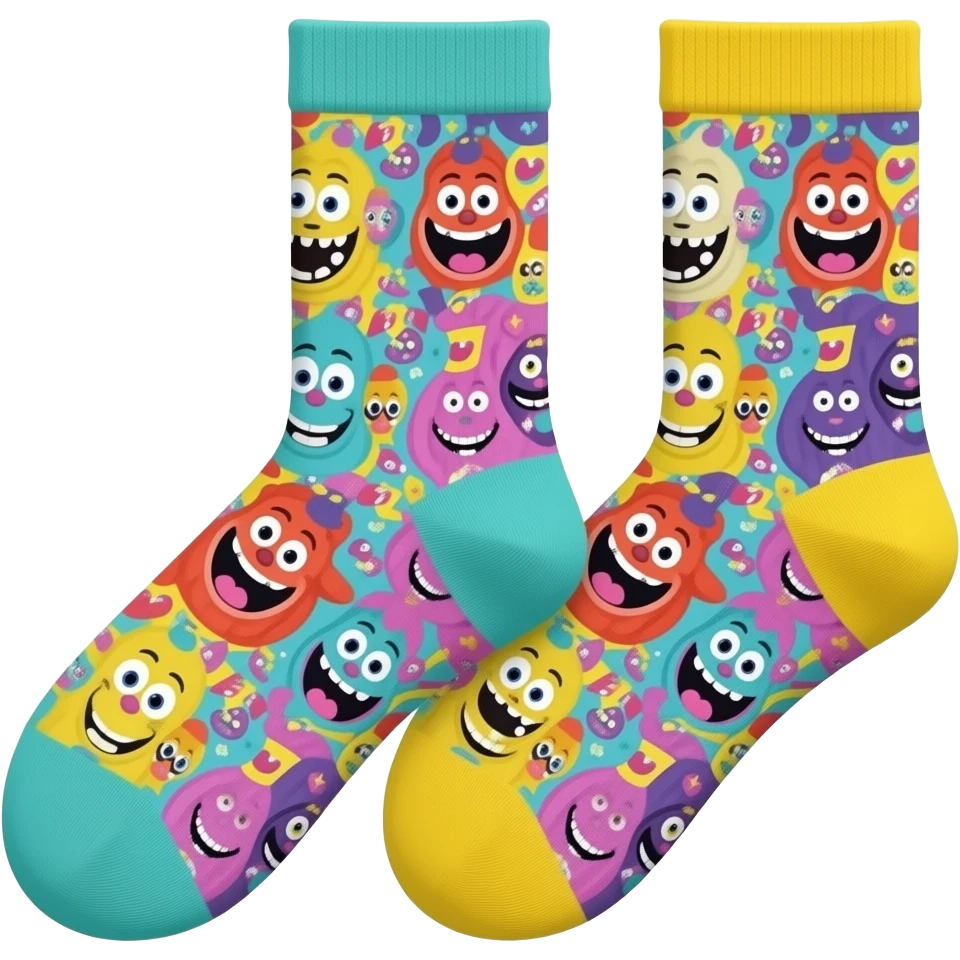 Goofy sock emoji
