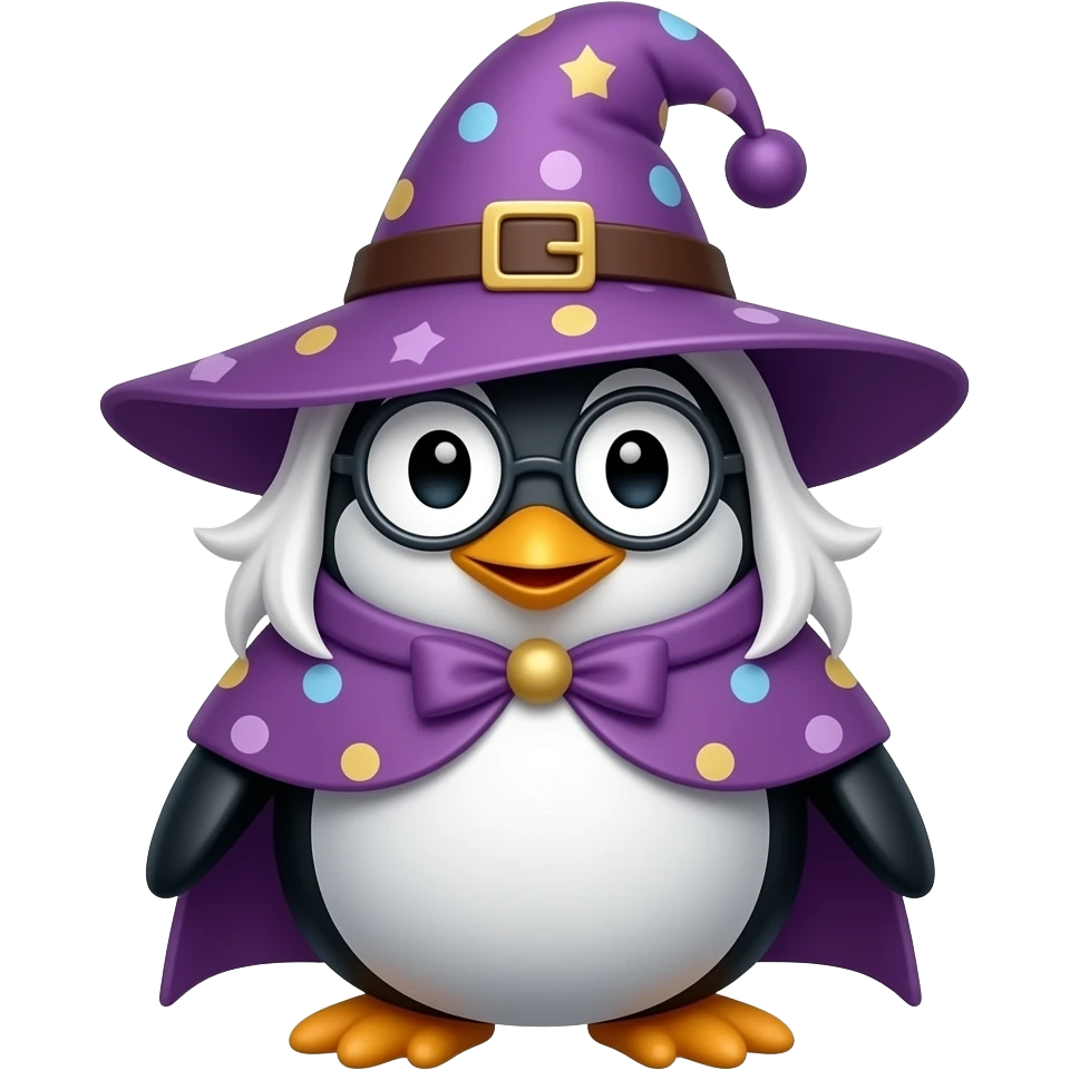 Penguin Wizard emoji