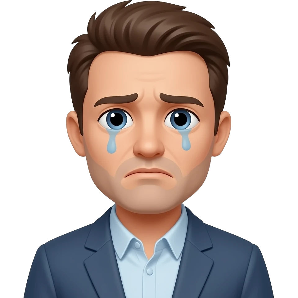 a sad man emoji
