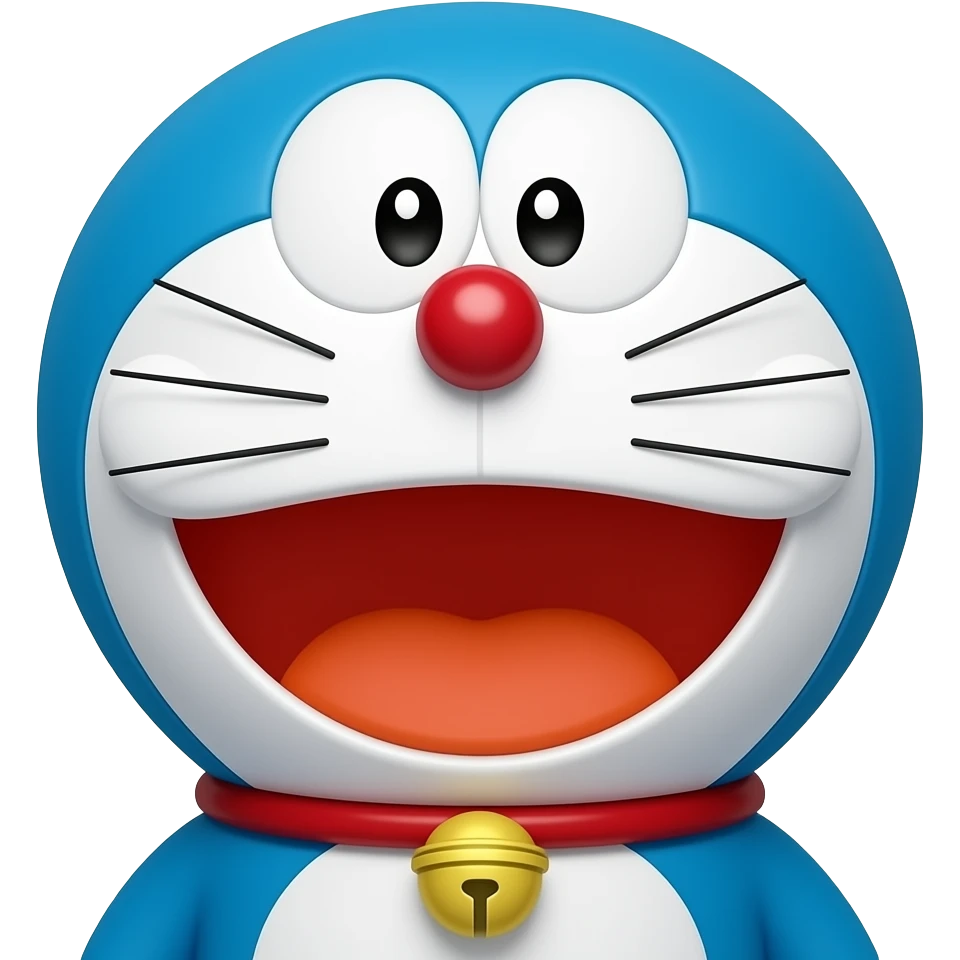 Doraemon cunning face emoji