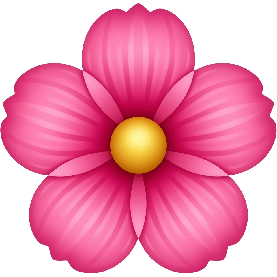 Pink flower emoji