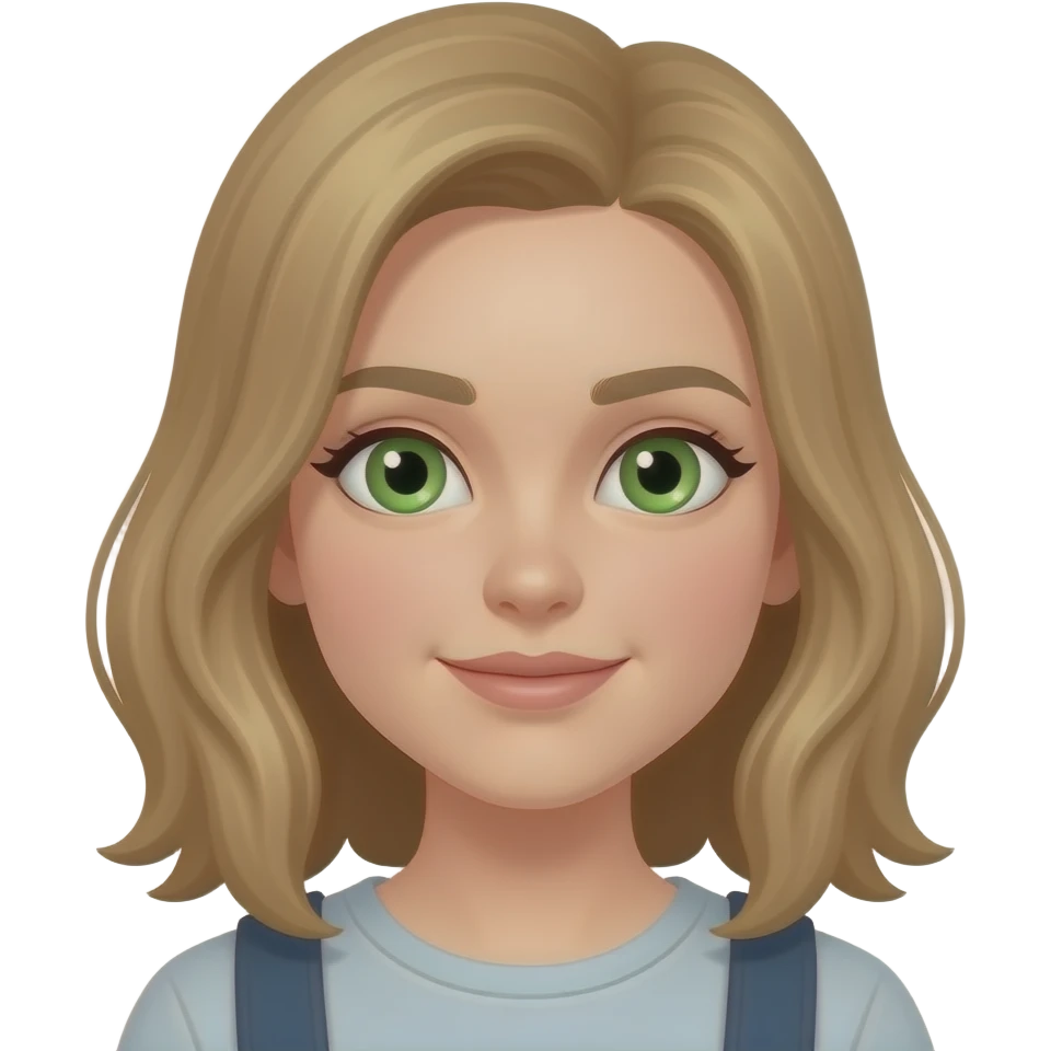 Направи това момиче с зелени очи emoji