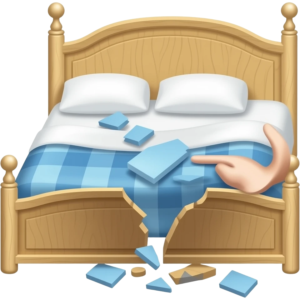 broken bed emoji