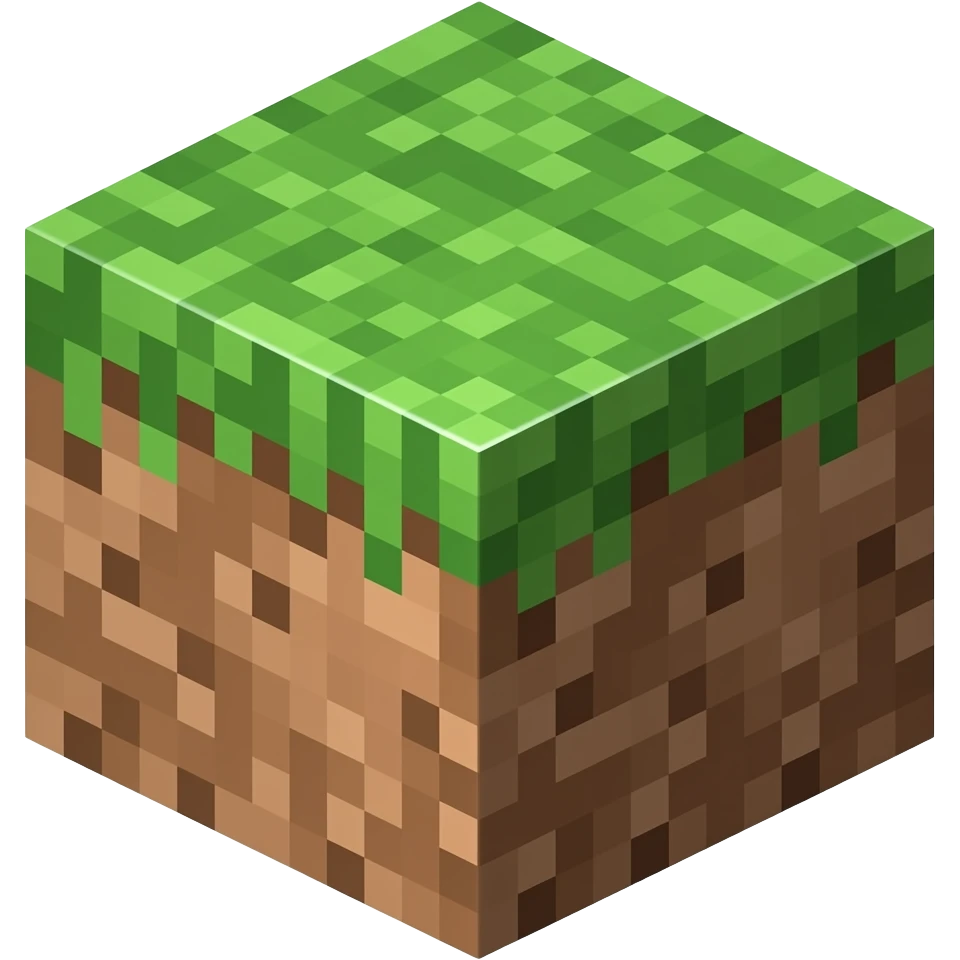 Minecraft grass block emoji