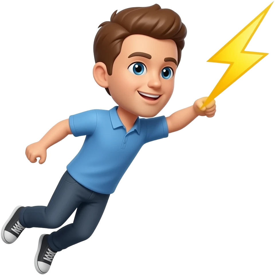hazlo volando al rayo emoji