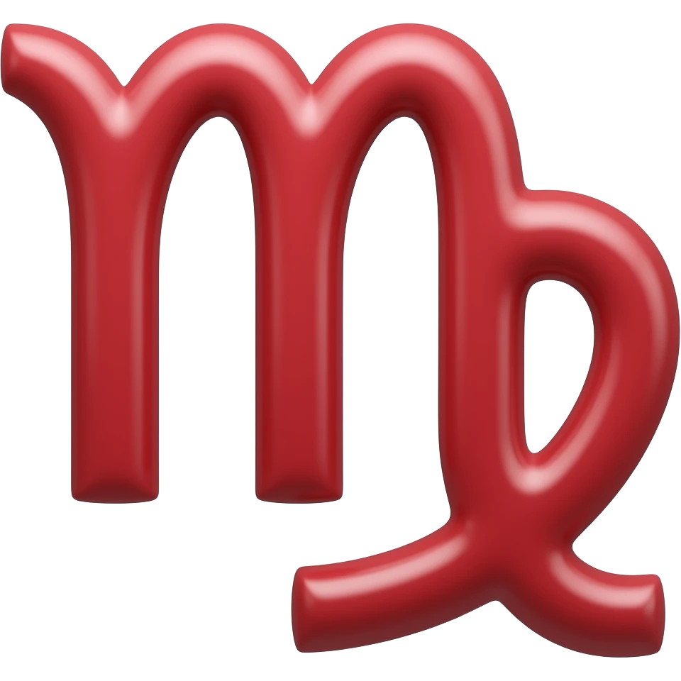 Virgo red symbol emoji