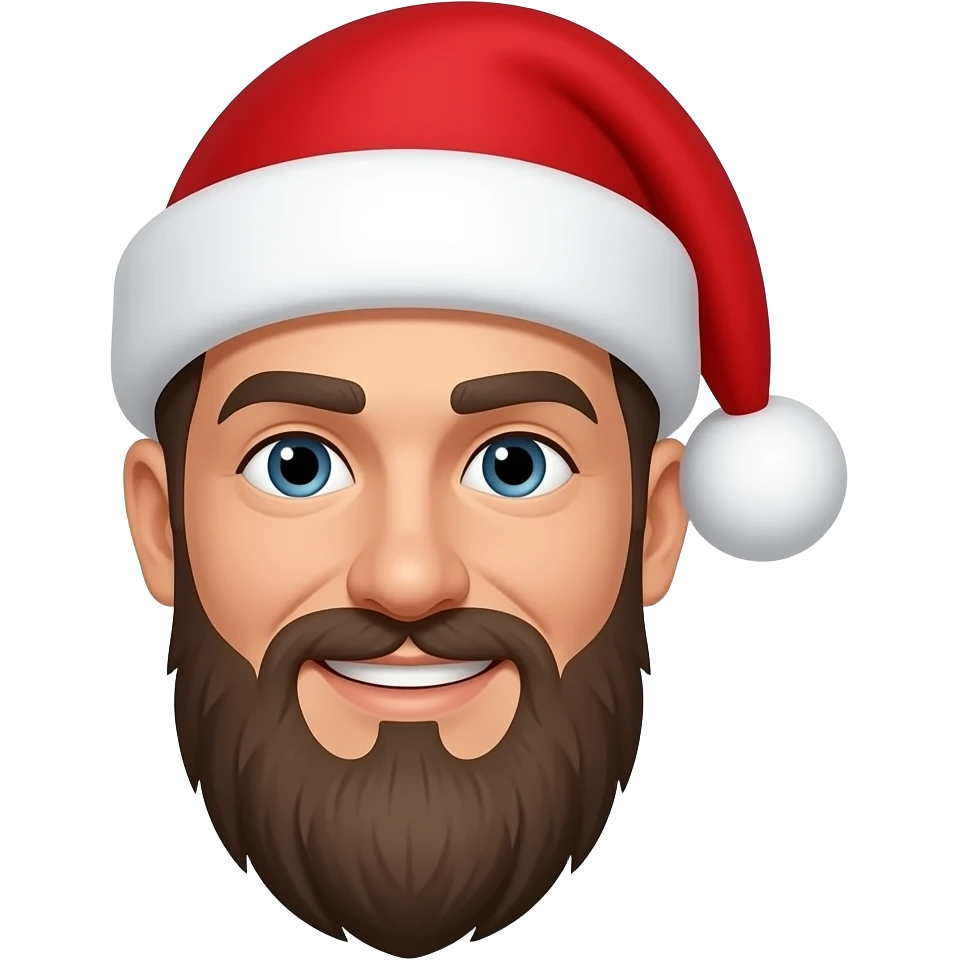 man wearing Santa Hats emoji
