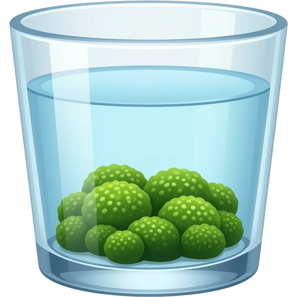 ALGA MARIMO DENTRO UN VASO CON ACQUA UNA SOLA emoji