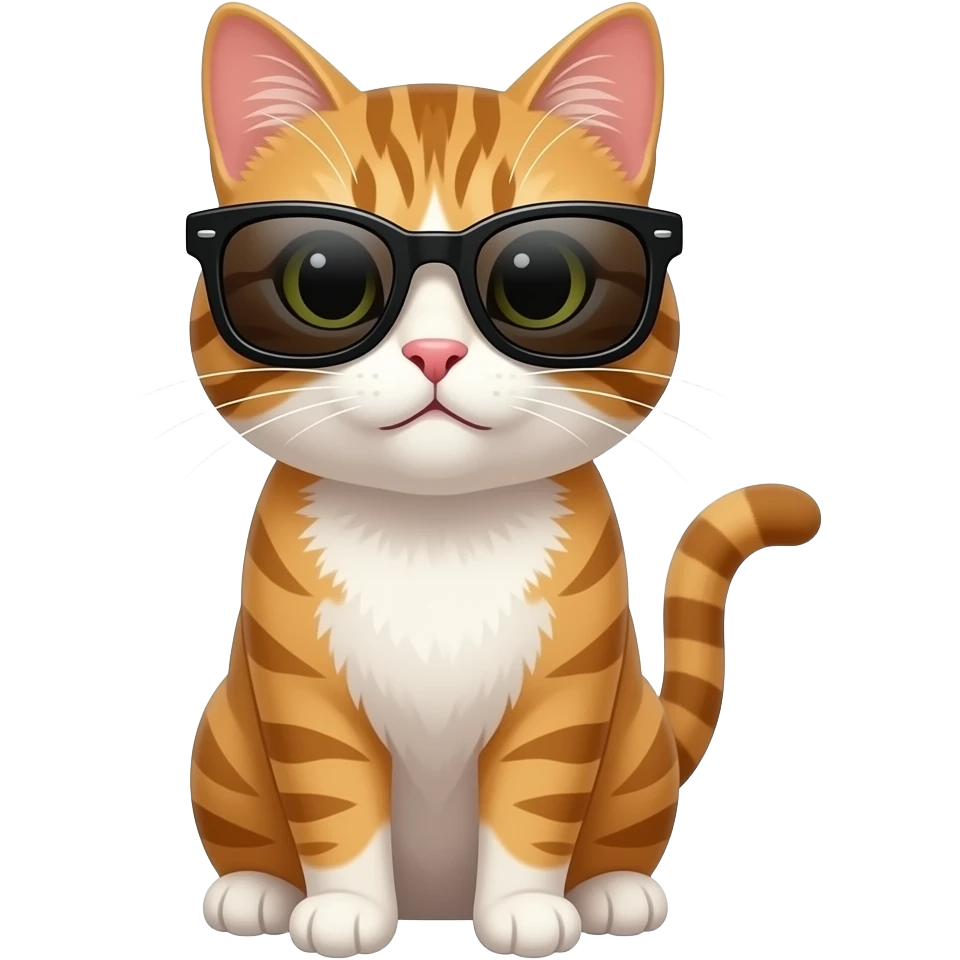 Cat wearing sunglasses emoji
