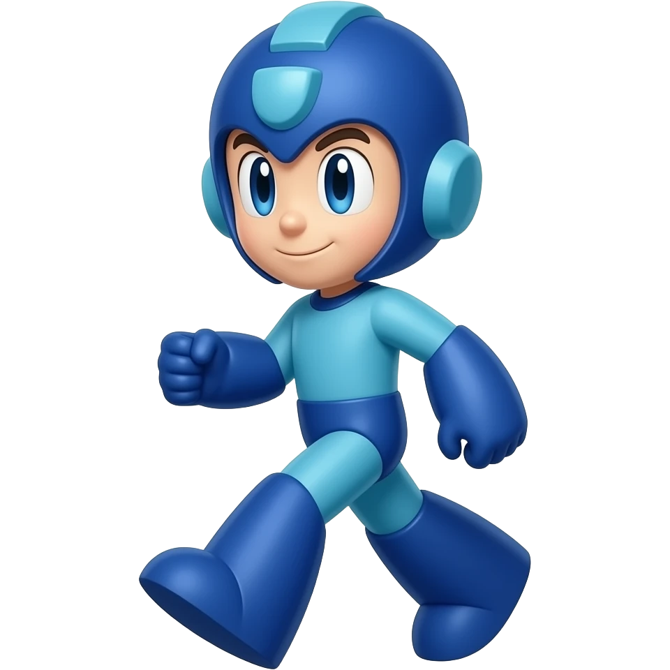 Mega Man is walking emoji