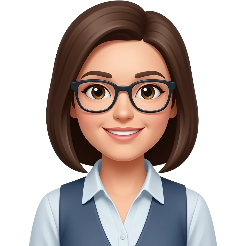 вчитель інформатики, жінка, без окулярів emoji