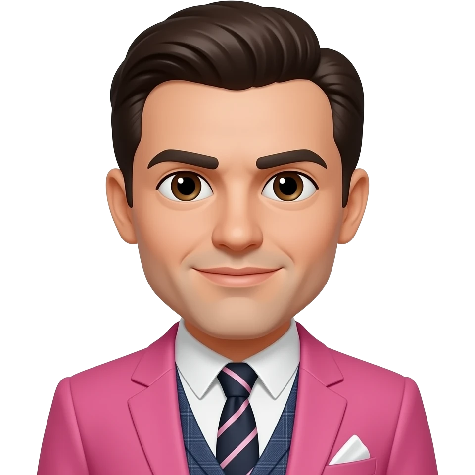 peaky blinder wearing pink emoji