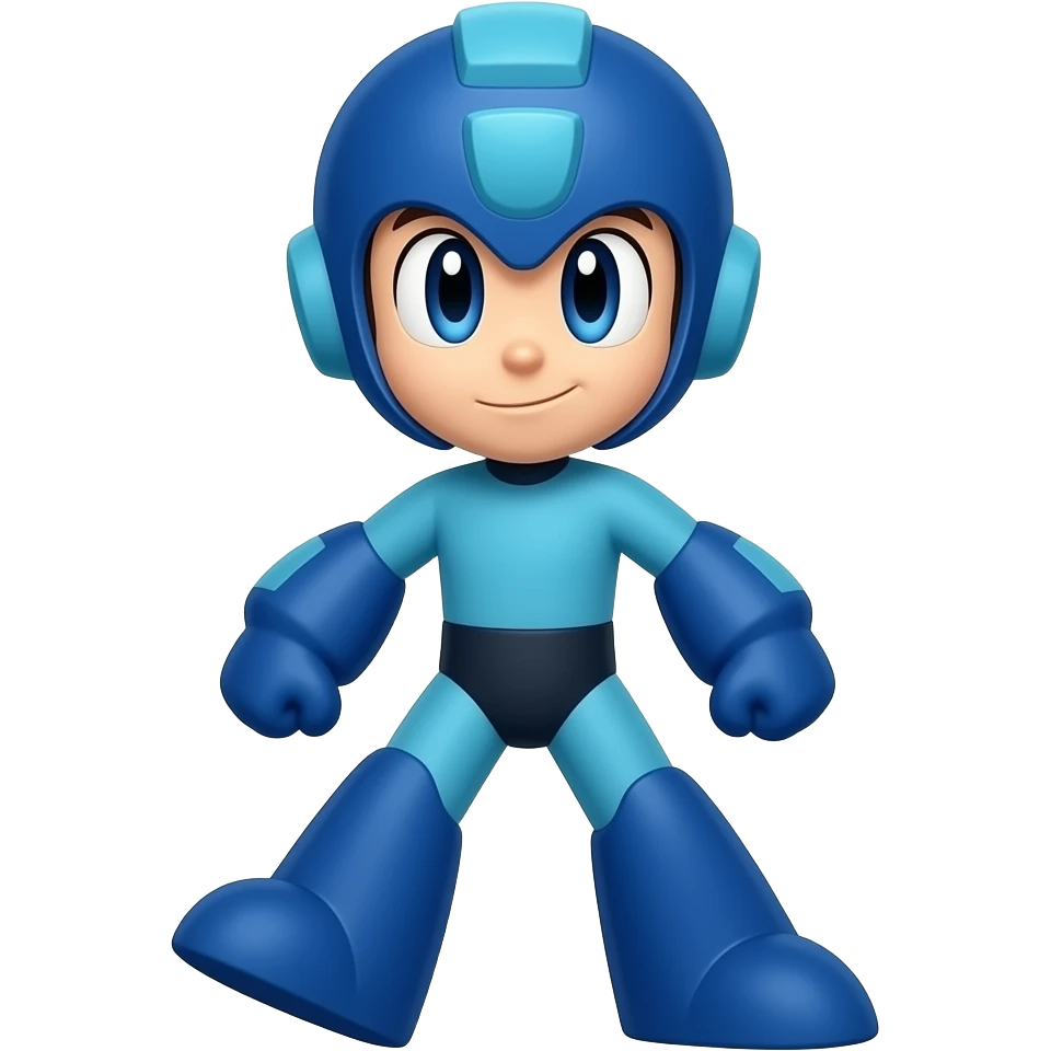 Mega Man is walking emoji
