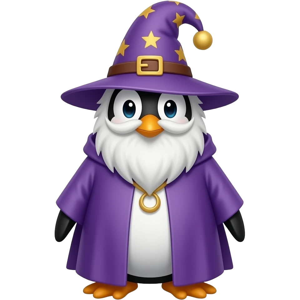 Penguin Wizard emoji