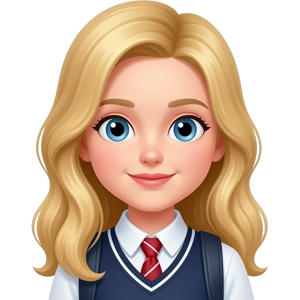 blonde student girl emoji