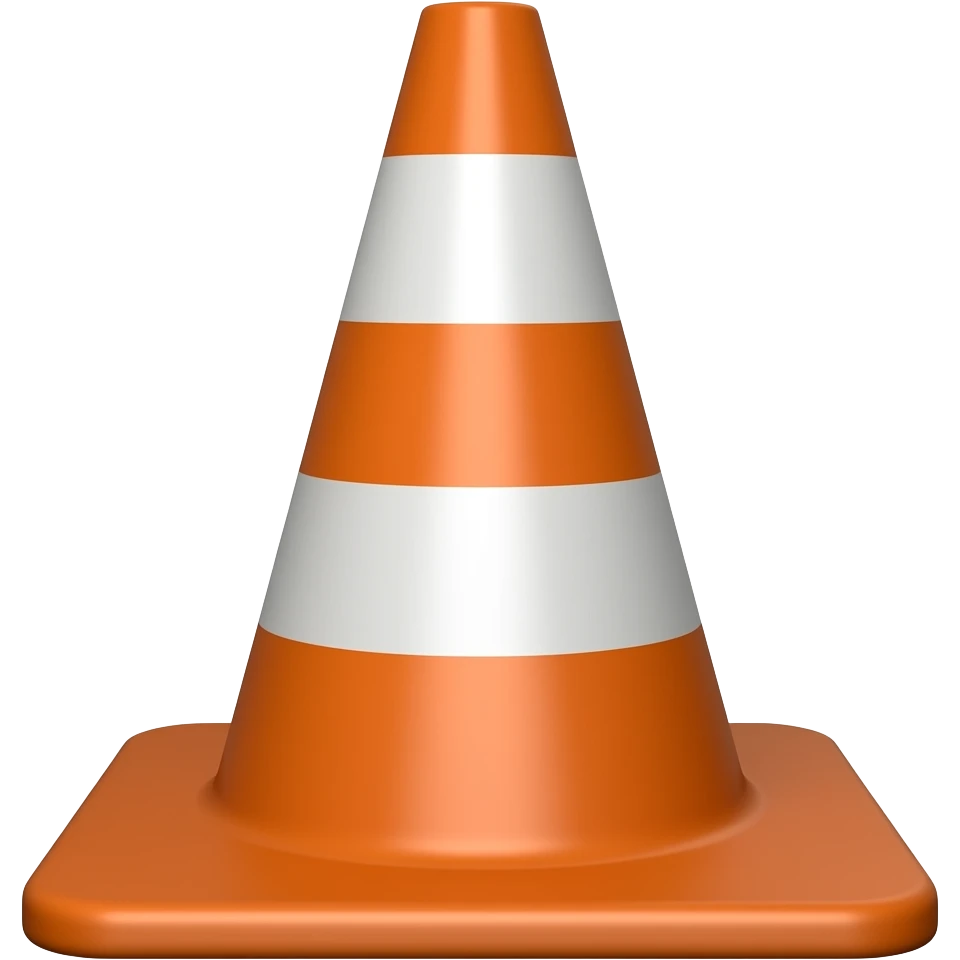 Traffic cone emoji