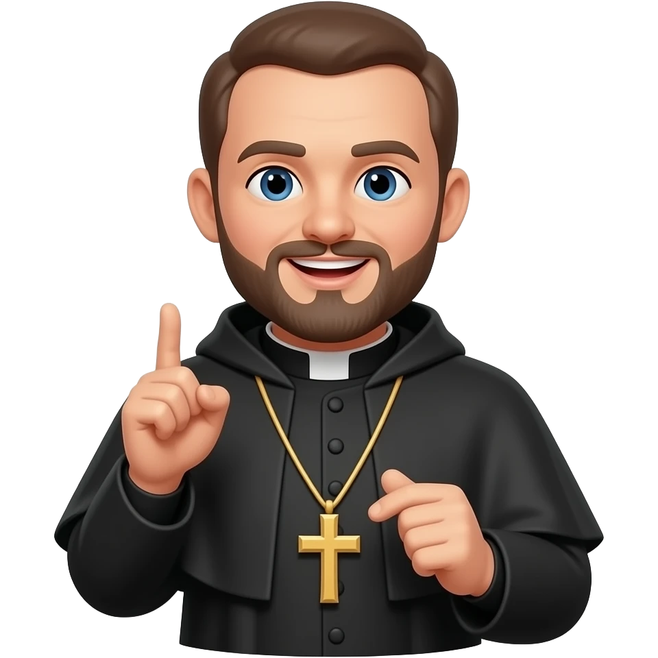 sacerdote predicando emoji