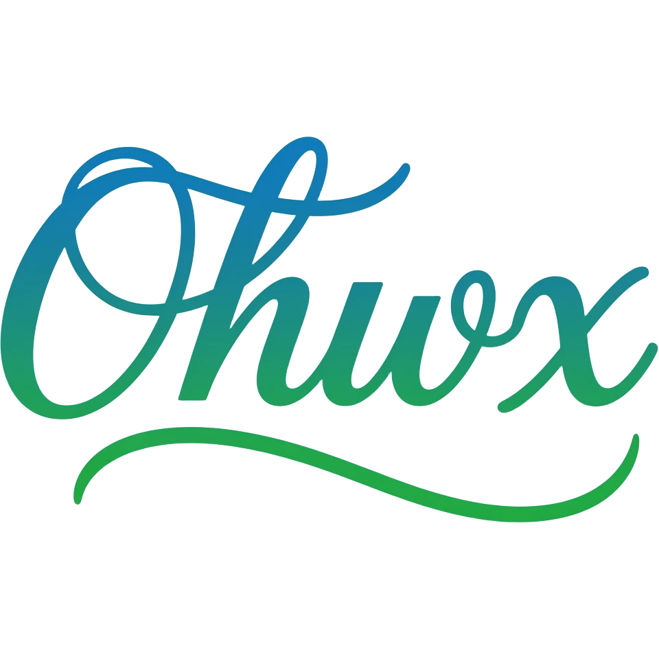 The word 'Offline' in cursive fancy writing that's glowing blue green OMBRE with no background emoji