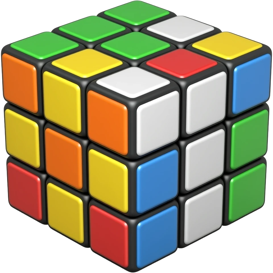 Create a three by three rubik’s cube emoji emoji