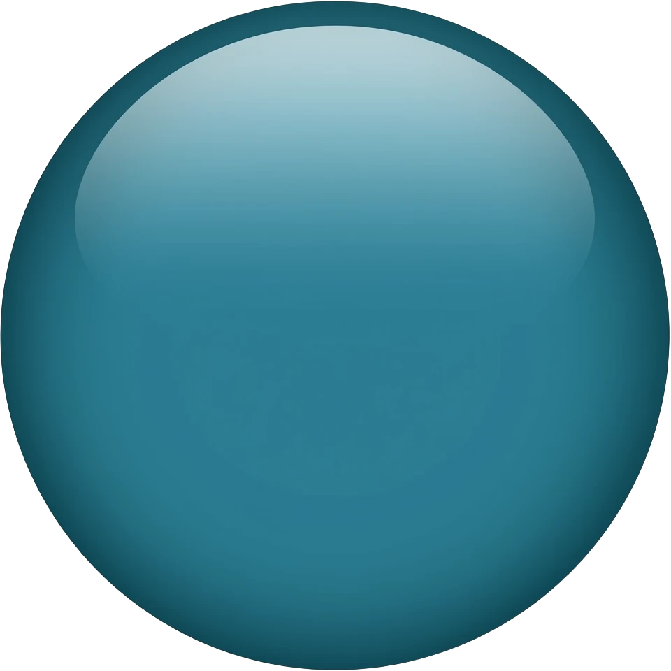 dark teal circle emoji