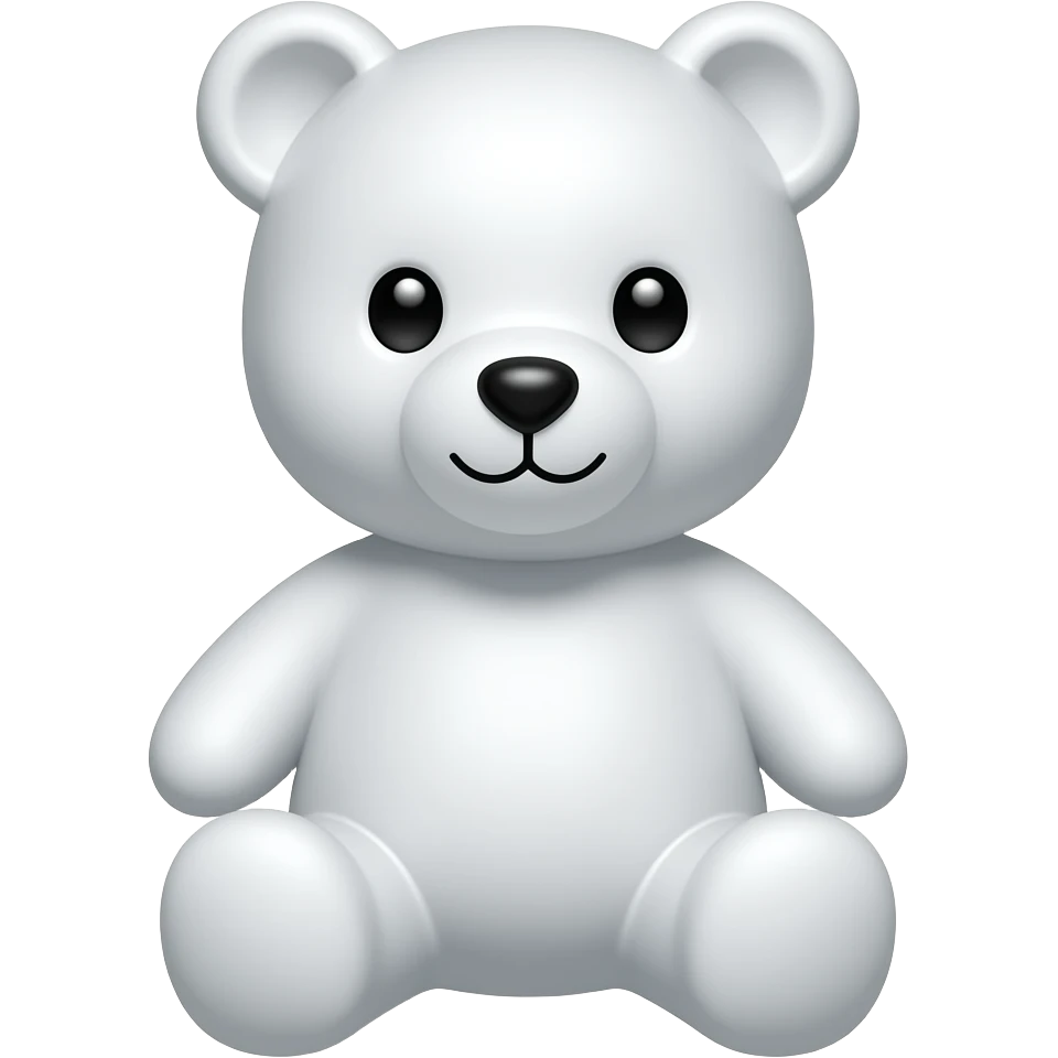 white teddy bear emoji