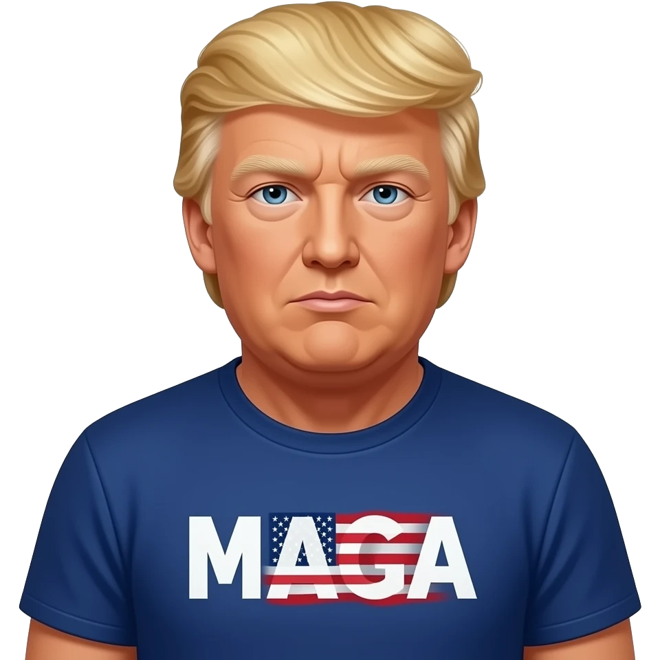 Trump wearing MAGA csp emoji