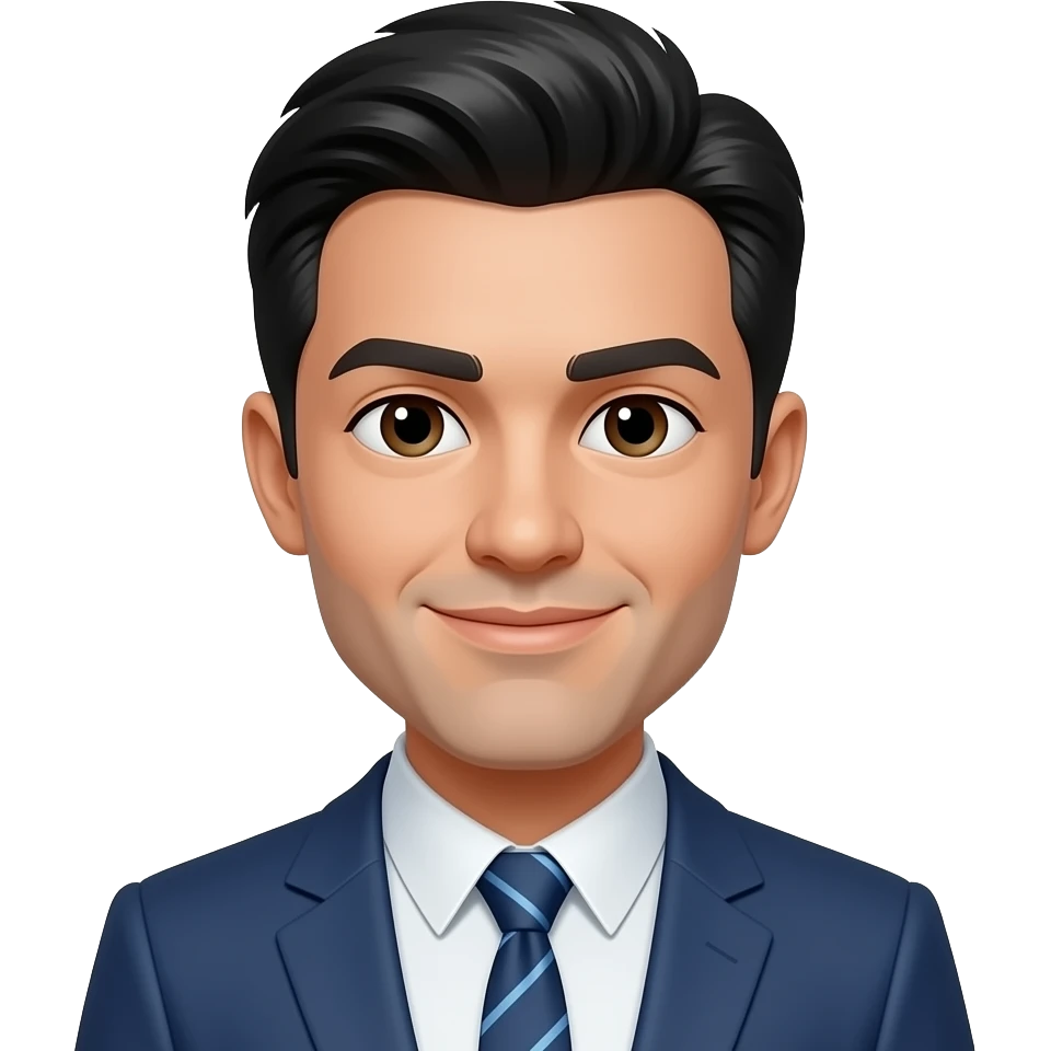 black haired man emoji