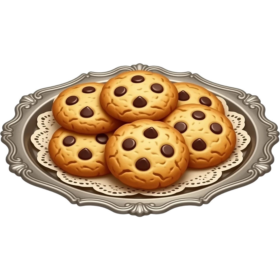 Ultra-realistic golden-brown cookies, freshly baked flaky texture ...