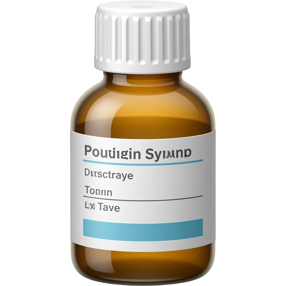 presciption cough syrup bottle emoji
