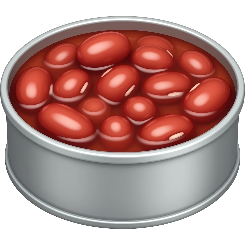 canned red beans emoji