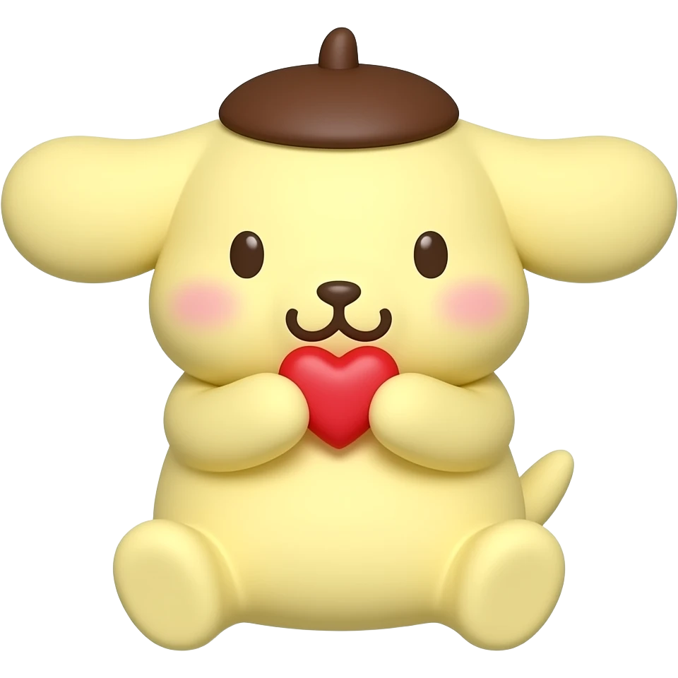 pompompurin mandado besos emoji