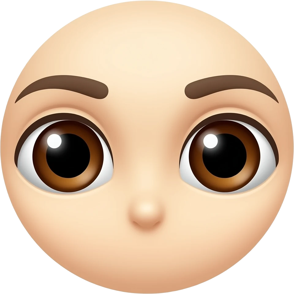 Ojos cafes emoji
