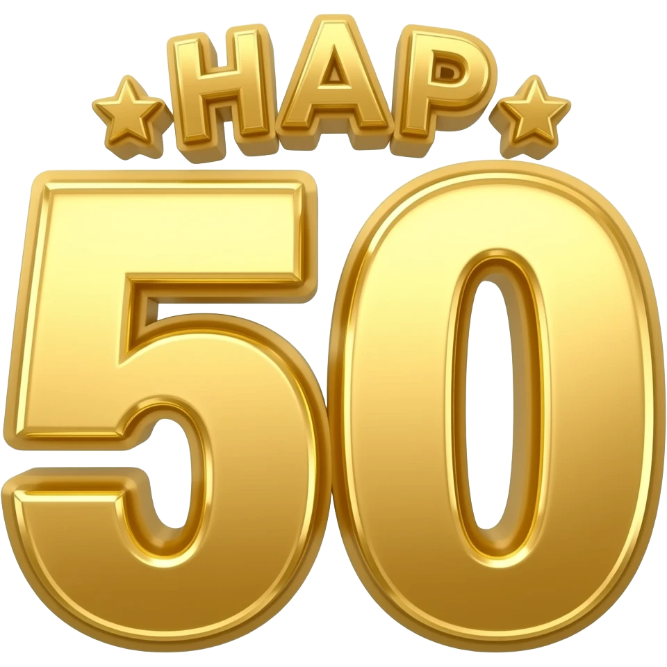 50th lapel pin GOLD and SHINY! emoji
