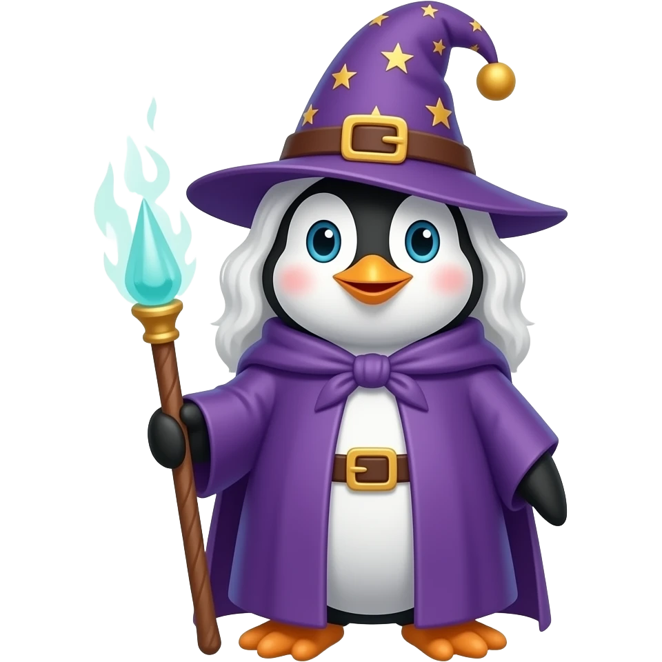 Penguin Wizard emoji