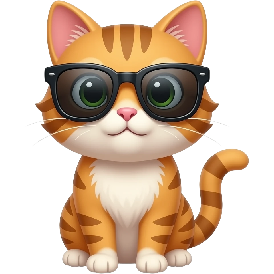 Cat wearing sunglasses emoji