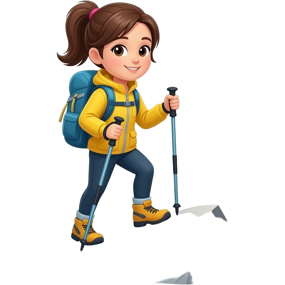 Hiker Girl emoji